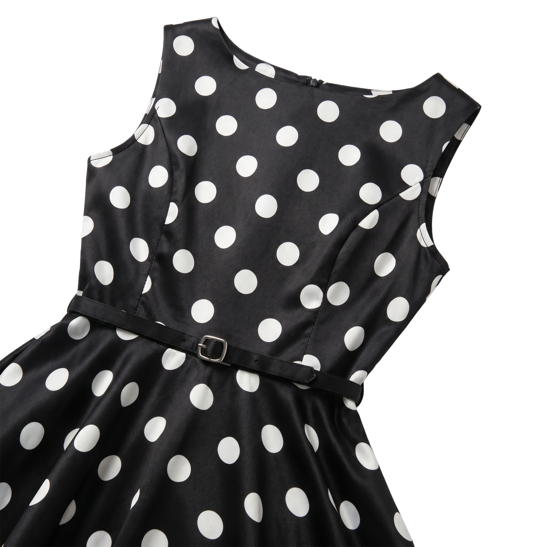 Damska Sukienka Pin-Up w Groszki Retro | Midi