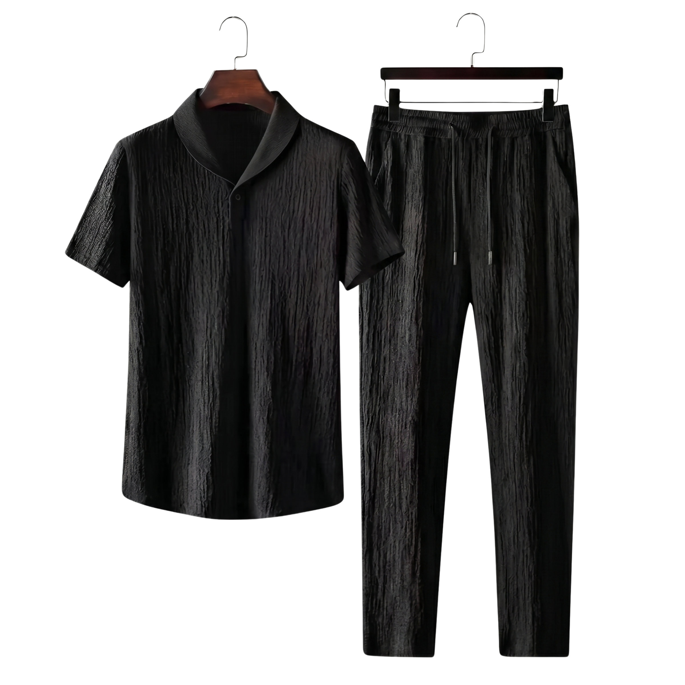 Męskie komplet letni | Prążkowany look