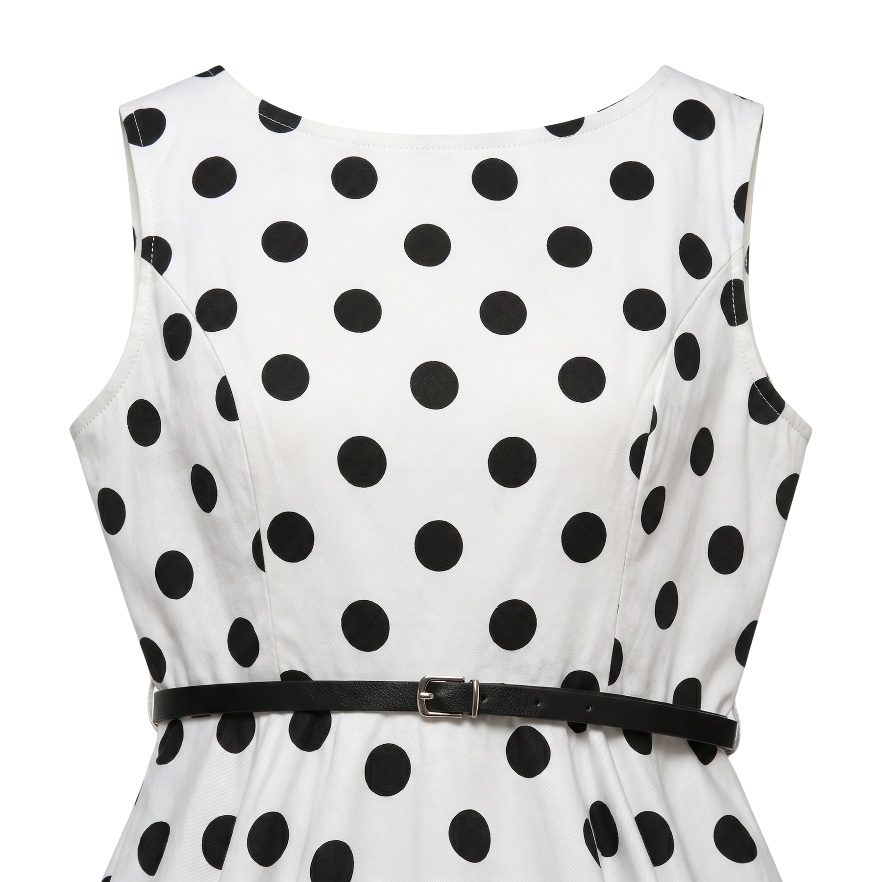 Damska Sukienka Pin-Up w Groszki Retro | Midi
