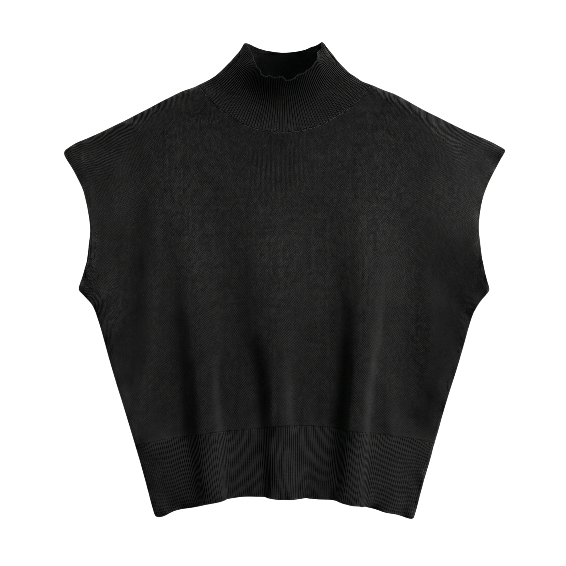 Sweter bez rękawów z dzianiny dla kobiet